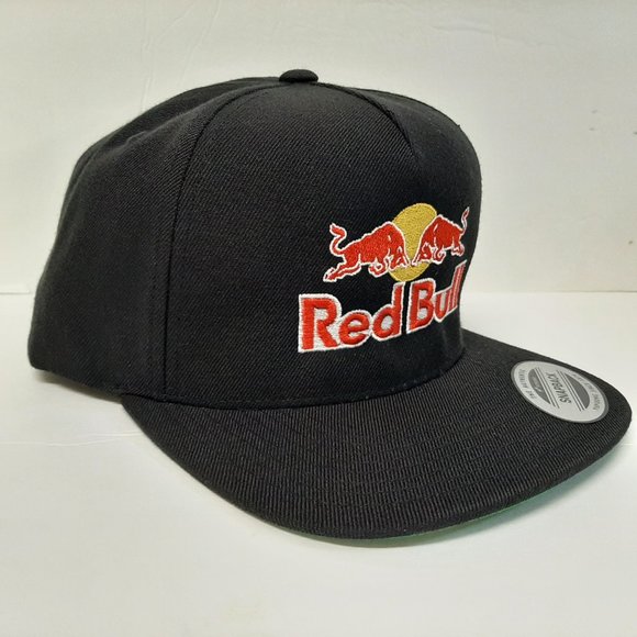 Redbull Red Bull Flat Bill Snapback Black Embroidered - Picture 3 of 5